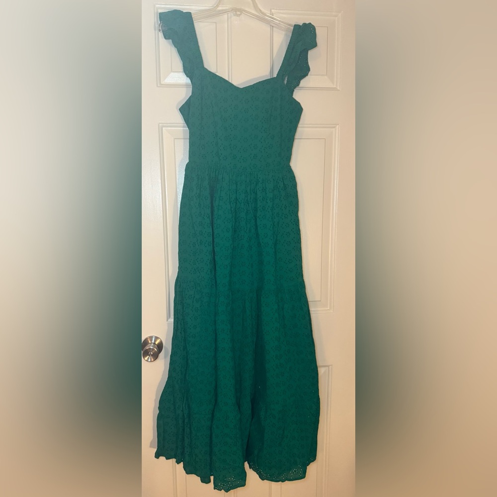 NWT The Drop Tulsi ruffle sleeve eyelet maxi dress. - Picture 5 of 15